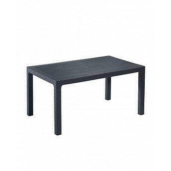 Table Cane 70x120 black, beige