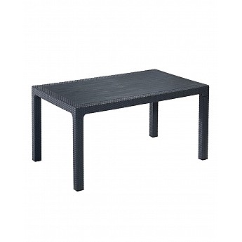 Table Cane 90x150 black, beige