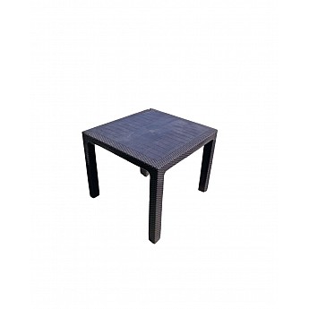 Table Cane 90x90 black, beige