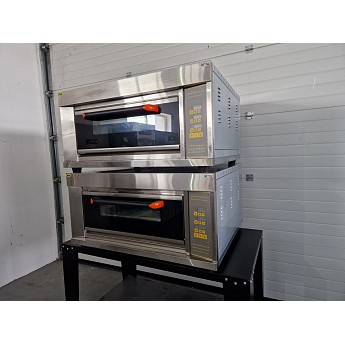 Double electric pizza oven 77x77cm - Ital Form