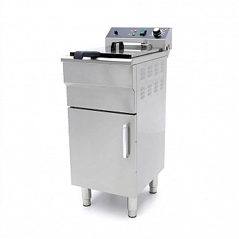 Deep fryer 1x16L with drain tap and stand