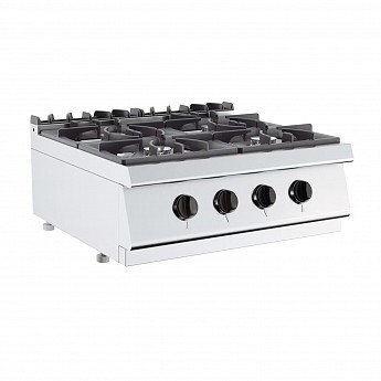 Gas boiling top with four burners - GM