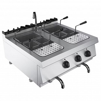 Dvokomorni gasni pasta cooker 2 x 14 litara - GM