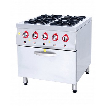 Gas stove with 4 hotplates and oven SSKU-8080 - Ital Form