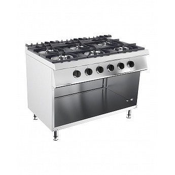 Gas stove with six hotplates G7K201G-W - GM