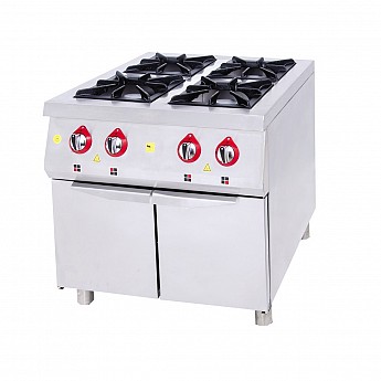 Gas stove with 4 hotplates and cabinet SSDO-8080 - Ital Form