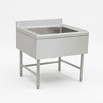 Inox sudopera sa jednim koritom 600x600x850mm