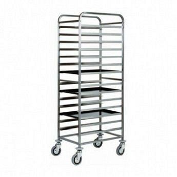 GN pan trolley 15 shelves 380x550x1700mm