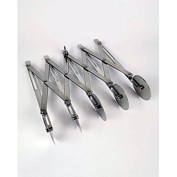 Knife of scissors for cutting pastry with 5 discs - Ital Form