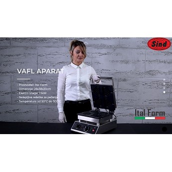 Waffle maker classic 2 pieces 280×380×200mm - Ital Form 2