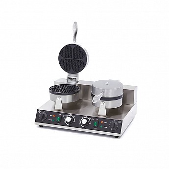 Dvodelni waffle aparat - srce