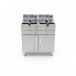 Deep fryer 2x16L with drain tap and stand 3
